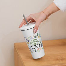 Load image into Gallery viewer, Insulated tumbler with a straw